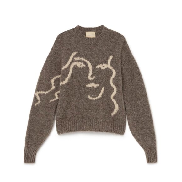 Paloma Anita Face Sweater - Taupe - Medium - Picture 1 of 4